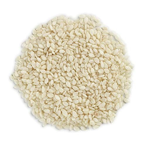 Frontier Co-op Sesame Seed Hulled Whole Certified Organic Kosher  1 lb. Bulk Bag  Sesamum indicum L.
