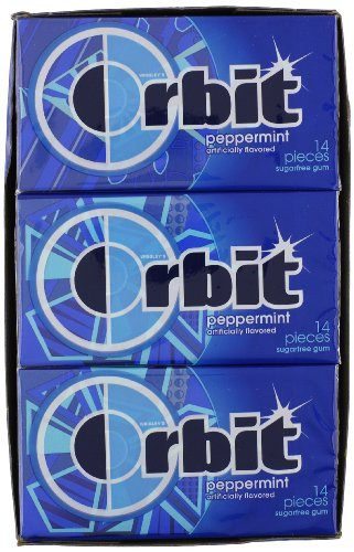 Wrigleys Orbit Peppermint 14-Count -Pack of 12-