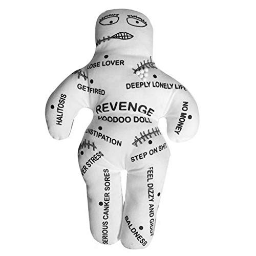 Voodoo Dolls Bad Boss-7" Personalized Polyester Bad Boss Voodoo Doll Dammit Dolls Holiday Party Gifts-White-
