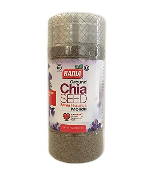 7 oz-Ground Chia Seed Powder Fiber - Salvia en Polvo Molida Gluten Free Kosher