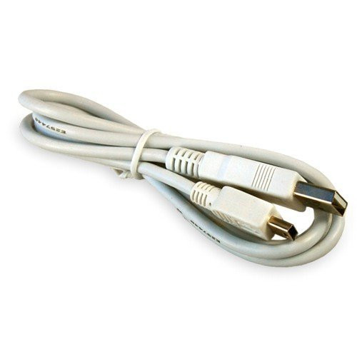 HQRP USB to Mini USB Cable -White- for Leapfrog Leapster L-Max - Leapster TV - Didj Custom Gaming System - LeapReader Junior Book Pal Plus HQRP Coaster