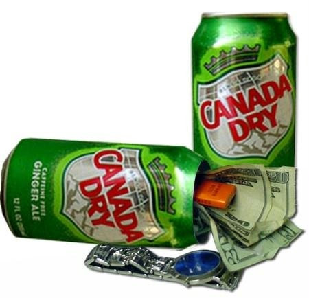 A.G.M. CANADA-DRY Canada Dry Ginger Ale Soda Safe-Can