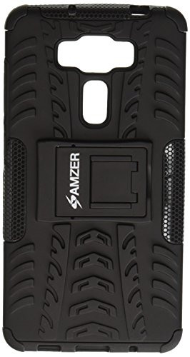 AMZER Amzer Slim Hybrid Warrior Rugged Impact Resistant Case for Asus ZenFone 3 5.5 Z012D - Black