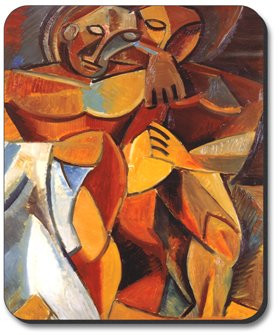 Picasso- L'Amitie Mouse Pad - by Art Plates