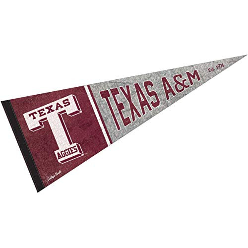 Texas A and M Aggies Pennant Throwback Vintage Banner