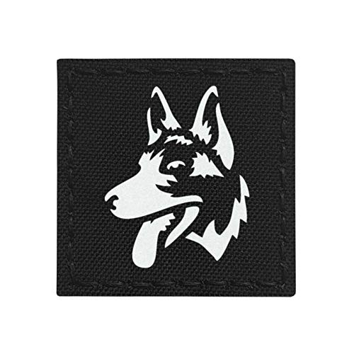 Reflective K9 Dog Handler K-9 2x2 Tactical Morale Fastener Patch