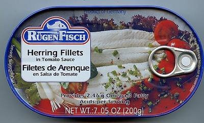 RügenFisch Herring Fillets in Tomato Sauce 200g -7oz-