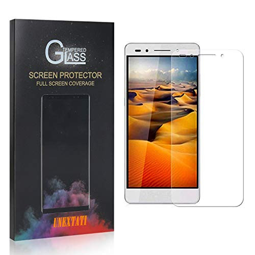 UNEXTATI Screen Protector for Huawei Honor 7 4 Pack Clear Tempered Glass Screen Protector Bubble Free Anti Scratch Case Friendly