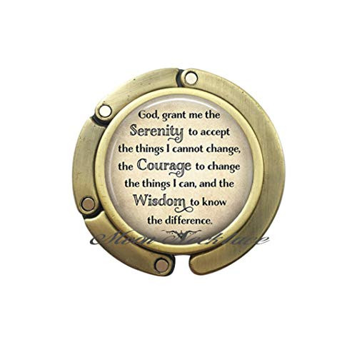 Charm Purse HookSerenity Prayer Purse Hook Serenity Prayer Bag Hook Inspirational Jewelry Inspirational Quote Spiritual Quote Jewelry Spiritual jewelry-ZE126 -B- Charm Purse HookSerenity Prayer Purse Hook Serenity Prayer Bag Hook Inspirational Jewelry Inspirational Quote Spiritual Quote Jewelry Spiritual jewelry-ZE126 -B-