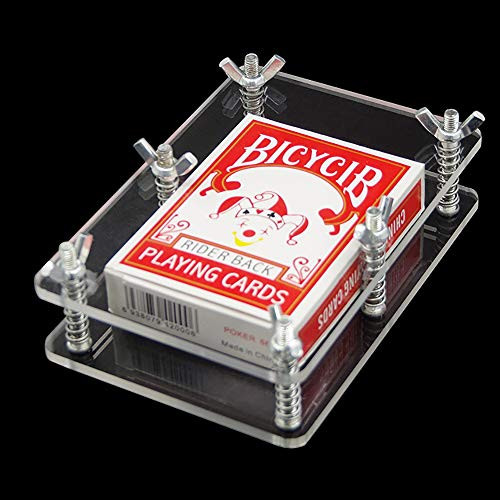 Enjoyer Crystal Card Press-Crystal Card Flatten Restore Deformation Magic Tricks Stage Illusions Magic Gimmick Magician Accessories