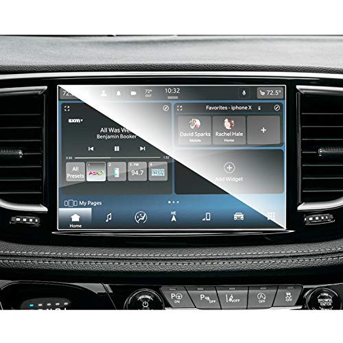RUIYA Center Touch Control Screen Protector for 2017-2020 Pacifica Screen Car Navigation Tempered Glass 9H Hardness Anti-Explosion  and  Scratch HD Clear Pacifica Car Acceccories -2017-2020 8.4IN-
