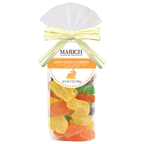 Marich Sour Chicks  and  Bunnies Jelly Candy 7 Oz. Gift Bag