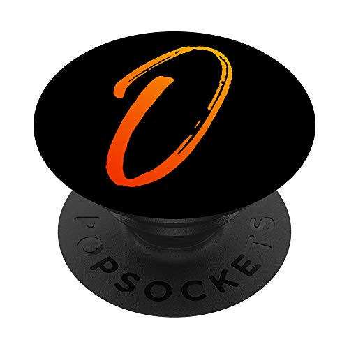 Sunrise Orange Initial O Phone Case Sunset Color Letter O PopSockets Grip and Stand for Phones and Tablets