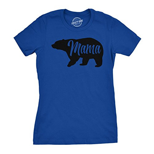 Womens Mama Bear T Shirt Cute Funny Best Mom of Boys Girls Cool Mothers Day Tee -Royal- - S Womens Mama Bear T Shirt Cute Funny Best Mom of Boys Girls Cool Mothers Day Tee -Royal- - S