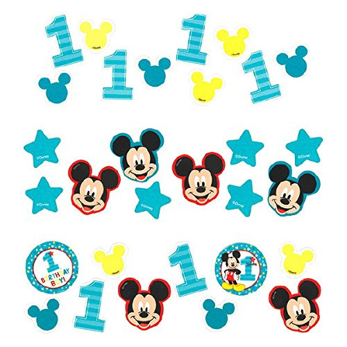 Amscan Disney Mickey's Fun to be One Value Pack Confetti, Party Favor