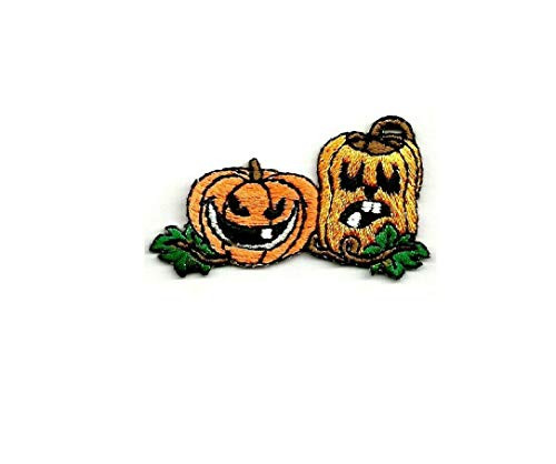 Jack-O-Lantern - Halloween - Pumpkin - Embroidered Iron On Patch - Crafts Jack-O-Lantern - Halloween - Pumpkin - Embroidered Iron On Patch - Crafts