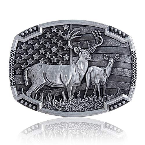 Vintage Celtic Knot Belt Buckle for Men Simple Cowboy Belt Buckle -Silver DF-