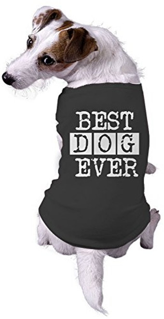 Dog Best Dog Ever Funny Animal Lovers Jacket for Pets Dog Shirt -Black- - L