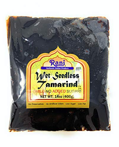 Rani Tamarind Wet Seedless Block-Slab -Imli- 14oz -400g- ~ All Natural  No added sugar  Vegan  Gluten Free  NON-GMO  Indian Origin
