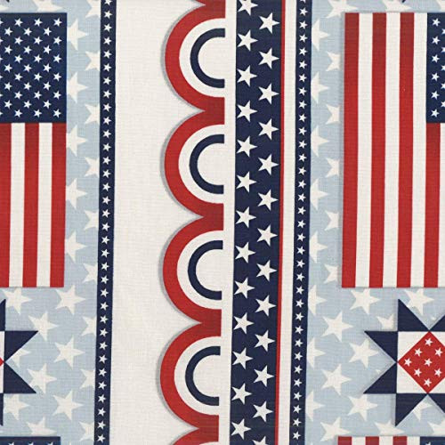 Studio E Fabrics American Style Chelsea Design Works American Flag Bunting Stripe