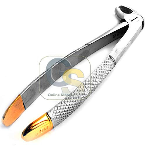 G.S New Dental EXTRACTING Forceps  MD4 Gold Plated