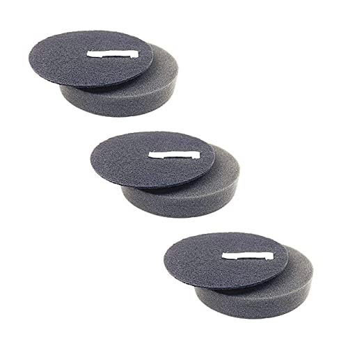 QINAN 3 Pack -3 Foam  plus 3 Carbon Cotton- Cleanview Swivel Pet Upright Vacuum Cleaner Filter For Bissell 2252 2486 2489 24899 27909 22543 Pet Cleaner Filter Part number 1608225
