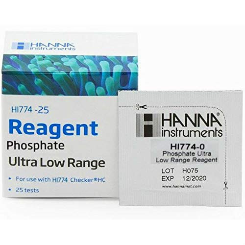Hanna Instruments HI774-25 Phosphate Ultra Low Range Checker HC Reagents -25 Tests- by wwG Store
