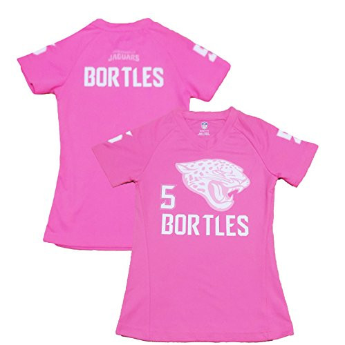 Outerstuff Blake Bortles Jacksonville Jaguars Pink Performance Fashion Youth Jersey -Large 14-
