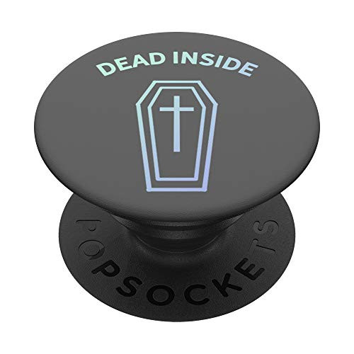 Dead Inside Pastel Goth Elegant Gothic Gradient Coffin PopSockets PopGrip- Swappable Grip for Phones  and  Tablets