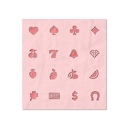 Stencil Stop Casino Symbols Stencil - Reusable for DIY Projects Painting Drawing Crafts - 14 Mil Mylar Plastic -3.67 x 4 inches-