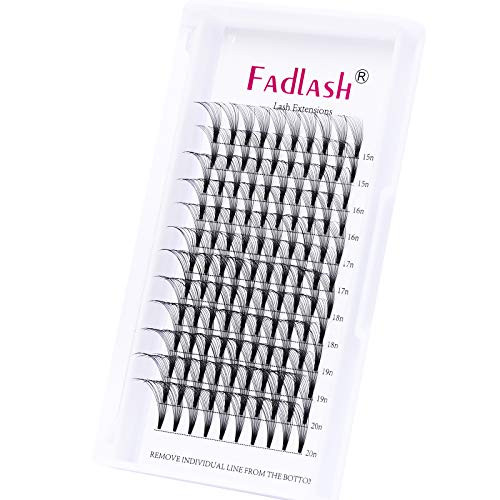 Volume Lash Extensions 10D 16mm Premade Fans Eyelash Extensions 0.07 C Curl Volume Premade Fans Short Stem Lash Extensions Volume -10D-0.07-C 16mm-
