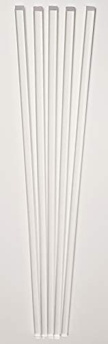 5 Pcs 3-16 x 3-16" x 18 Long Square Clear Acrylic PLEXIGLASS Lucite Plastic Rod - .187" - 4.75mm x 4.75mm