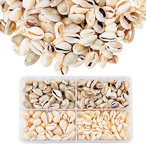 PandaHall About 250pcs Tiny Sea Shells No Hole Beads Mixed Ocean Beach Spiral Seashells Craft Charms for Home Decorations Beach Theme Party Candle Making Wedding Decor DIY Crafts