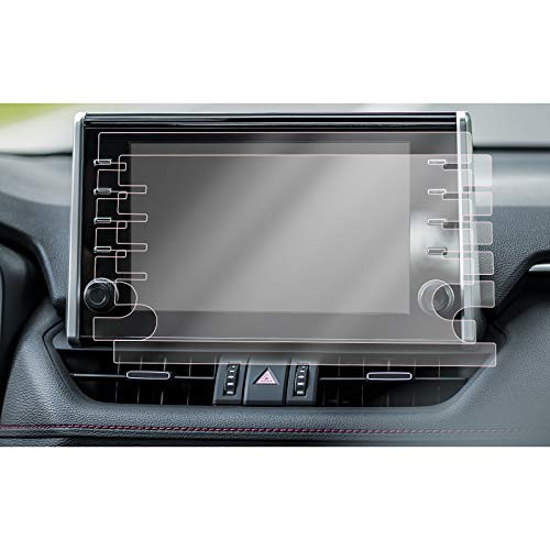 Upgraded CDEFG -2PCS- Plastic Screen Protector for 2021 RAV4 Camry 9 Inch Navigation Touch Screen Display Foils PET Plastic Clear Protective Film -2021 RAV4 Prime 9 inch-