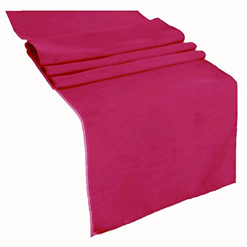 KS LINENS Polyester Table Runner 14"x72" -Hot Pink-