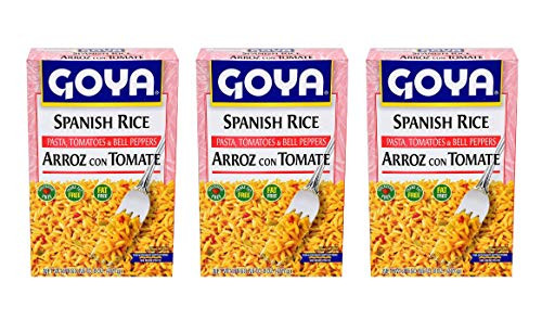 Goya Spanish Rice with Pasta Tomatoes  and  Bell Peppers -3 Pack Total of 21oz-