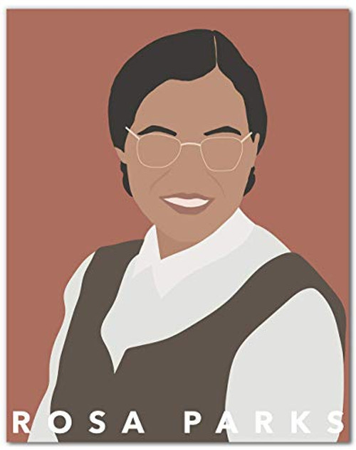 Rosa Parks Wall Art Print - Black Leaders Poster - Artwork for Home or Classroom - 8x10 - Unframed Rosa Parks Wall Art Print - Black Leaders Poster - Artwork for Home or Classroom - 8x10 - Unframed