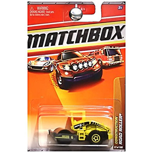 Matchbox Road Roller Yellow Construction Series -1 of 14- 2010 Basic Die-Cast Vehicle -37 of 100-
