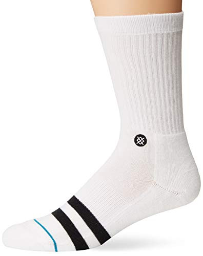 Stance Men's Crew Sock OG White Extra Large