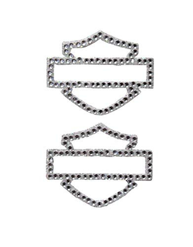 Harley-Davidson Silhouette B and S 2 Pc Gemz Decal CG320