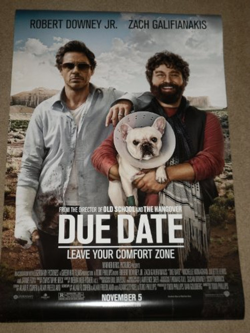 DUE DATE "B" 27x40 ORIGINAL D-S MOVIE POSTER DUE DATE "B" 27x40 ORIGINAL D-S MOVIE POSTER