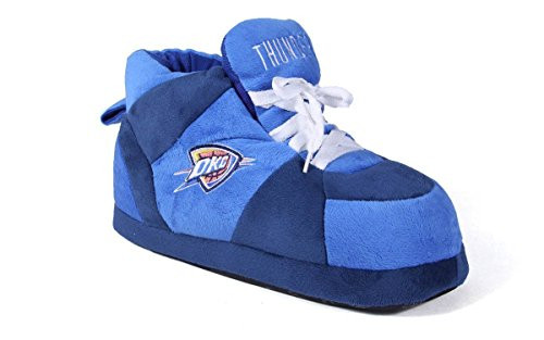 OCT01-3 - Oklahoma City Thunder - Large - Happy Feet Mens and Womens NBA Slippers
