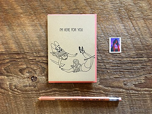 I'm Here for You Friendship Card Sympathy Card Support Card Letterpress Note Card Blank Inside