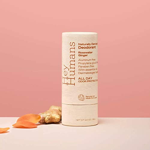 Hey Humans Natural Deodorant Rosewater Ginger - 2oz