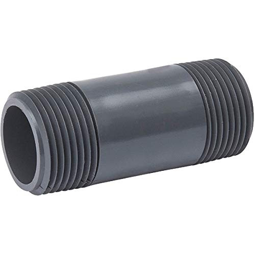B  and  K Pvc Nipple 1 " X 3 " Gray Schedule 80