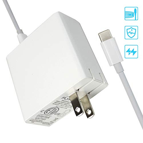 45W USB Type C Wall Charger USB-C Power Delivery for MacBook 12 MacBook Pro 13 iPhone X/8/8Plus Nintendo Switch Google Pixelbook/Pixel XL Galaxy S9/S8/S9+ Note 8/ S8/ 9