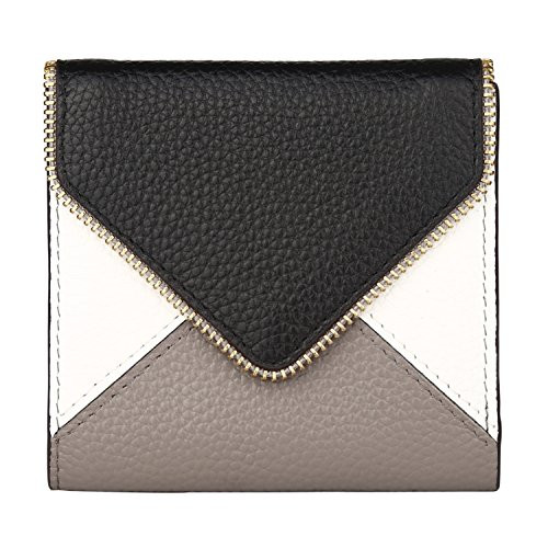 Lavemi RFID Blocking Small Compact Mini Bifold Credit Card Holder Leather Pocket Wallets for Women(Envelope Black)