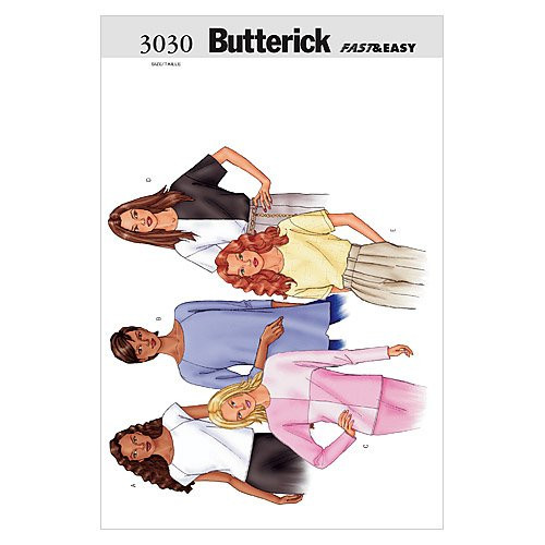 BUTTERICK PATTERNS B3030 Misses'-Misses' Petite Top Size L-XL