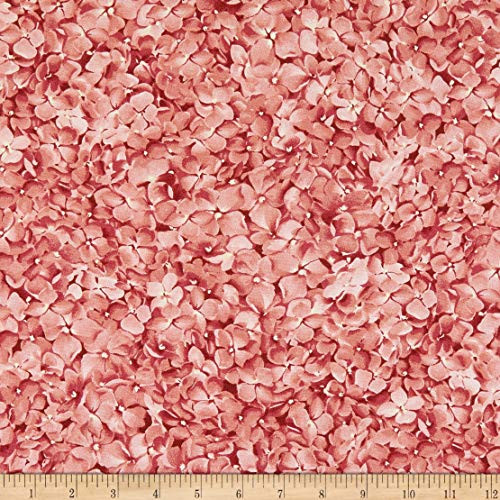 E. E. Schenck Maywood Studio Lexington Packed Flowers Fabric Pink
