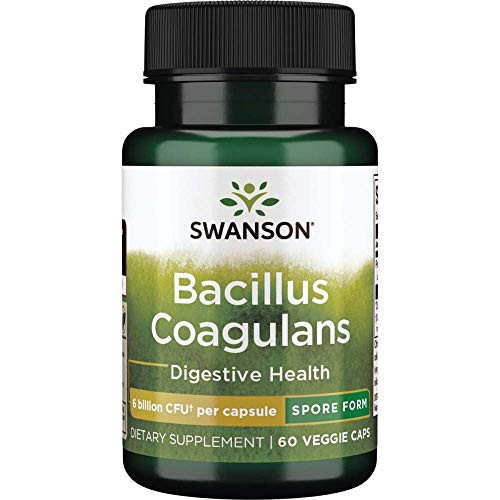 Swanson Lactobacillus Sporogenes -Bacillus Coagulans- 6 Billion Cfu 60 Veg Capsules